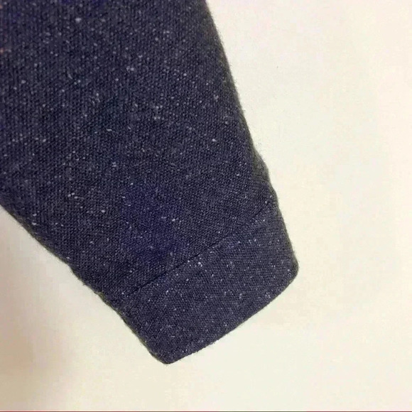 Coldwater Creek Chocolate Brown Collared Wool Safari Tweed Zip Blazer Jacket (S) - Picture 4 of 12